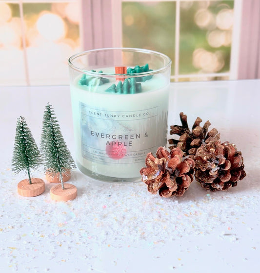 Evergreen & Apple Scented Candle